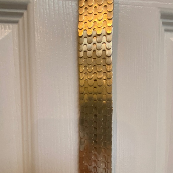 Accessories - Vintage Serpentine Gold Tone Belt